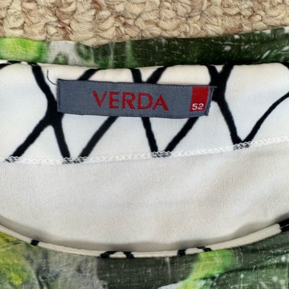 VERDA Stylish Green and Black Women's Dress Size 52. D33 - Picture 12 of 17